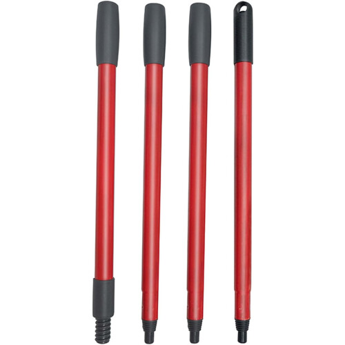 4PCS Convenient Metal Handle Replacement For Clean Mop Adjustable Four Section Mop Handle Compatible Standard Mop 1