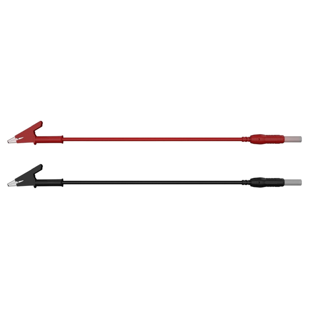 Banana Plug To Clip Test Lead Wire 4 Mm 3.3 Ft 2-Piece Pack For Electrical Multimeter 9354506337063