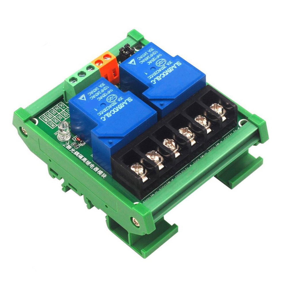 2 Channel 30Amp Relays Module High Low Level Trigger Optocoupler Isolation For Automation And Industrial Controller 9016109472328