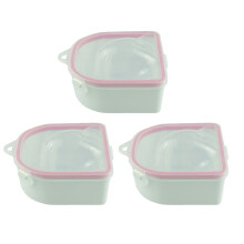 3 Piezas Recipientes Para Manicura Doble Eliminación Esmalte