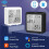 Remote Monitoring Functions Indoor Temperature Humidity Sensor With E Ink Display App Notifications Data Storage Export 4