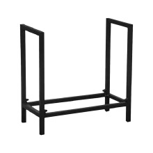 Firewood Rack Wrought Iron - Wood Storage Rack, Fireplace Wood Stand, Timber Stacking, Single Layer Bracket