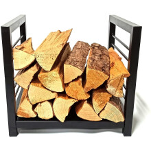 Firewood Rack Outdoor Heavy Duty Metal Lumber Storage Carrier For Fireplace Tools And Indoor Log Holder
