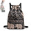 Gym Bag Drawstring Sack Lightweight Unisex Gym Backpack Multi Pocket Printing 1
