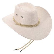 Western Cowboyhut Für Herren Weiß Aus Polyester