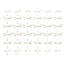 36pcs 3d imitation dragonfly wall sticker for wedding party home decor