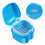 De Armazenamento Para Dentaduras Com Escorredor Azul- 5