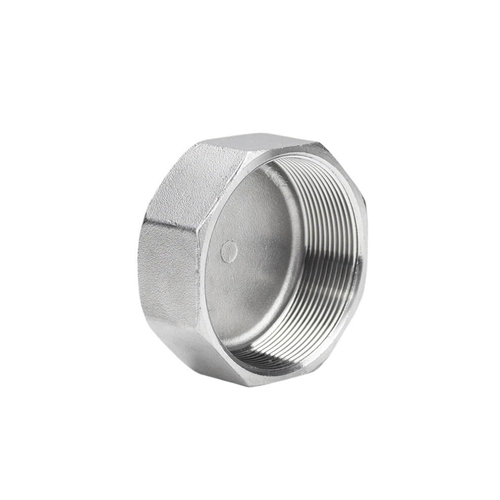 Ss 304 Hexagonal Pipe Cap Internal Thread Plug, Multilateral Thread, Dn8, 316 Stainless Steel Option 9084446462579