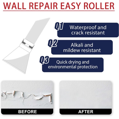 Wall Repair Solution 100g Patching Compound, Easy To Use Wall Repair Agent, Versatile Interior Wall Patch 1
