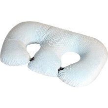Multifunctional Nursing Pillow for Twins Twin Breastfeeding and Pregnancy Pillow Machine Washable Cotton Fabric Blue
