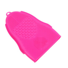 1Make-Up Borstelreinigingsmat Van Silicone Met Zachte Rosy Dots