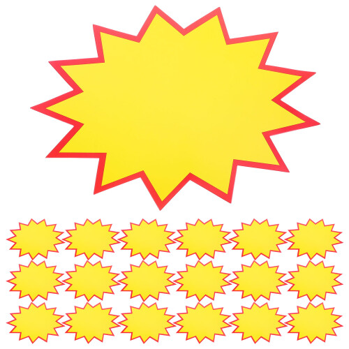 50 Label Herbruikbare Explosieve Sticker Prijslabel