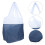 1X Opvouwbare Reusable Polyester Boodschappentas Met Handvat 2