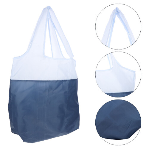 1X Opvouwbare Reusable Polyester Boodschappentas Met Handvat 1