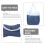 1X Opvouwbare Reusable Polyester Boodschappentas Met Handvat 7