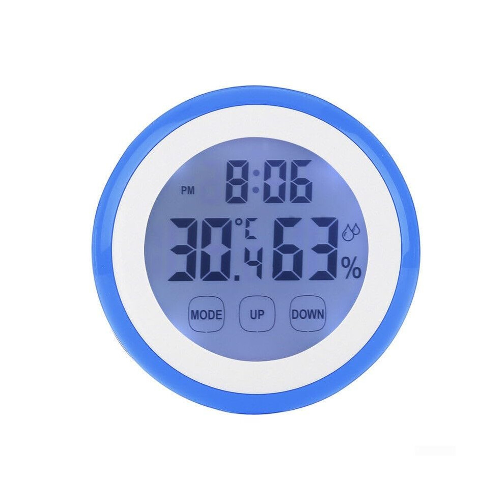 Blue Temperature And Humidity Digital With Backlight Bedroom Thermometer Hygrometer Lcd Display