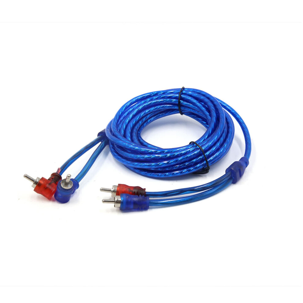 14.7 Ft Shielded Rca Stereo Audio Interconnect Cable For Car 2-Channel Coaxial Rca Cable 9354506343088