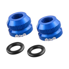 Bicycle Valves Nut 2-Piece Pack, Hermetic Valve Nut, Valve Covers Tool, Blue For Daily Commute