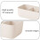 Beige Three Cel Socks Storage Box Stacklable Plastic Underwears Organizer for Home Bedroom 4