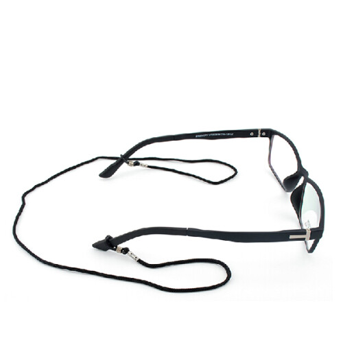 Black Nylon Portagafas Para Gafas De Sol Con Cordón