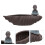 1Pc Fine Crafted Coffee Ceramic Bonsai Pot Hydroponic Plant Container 6