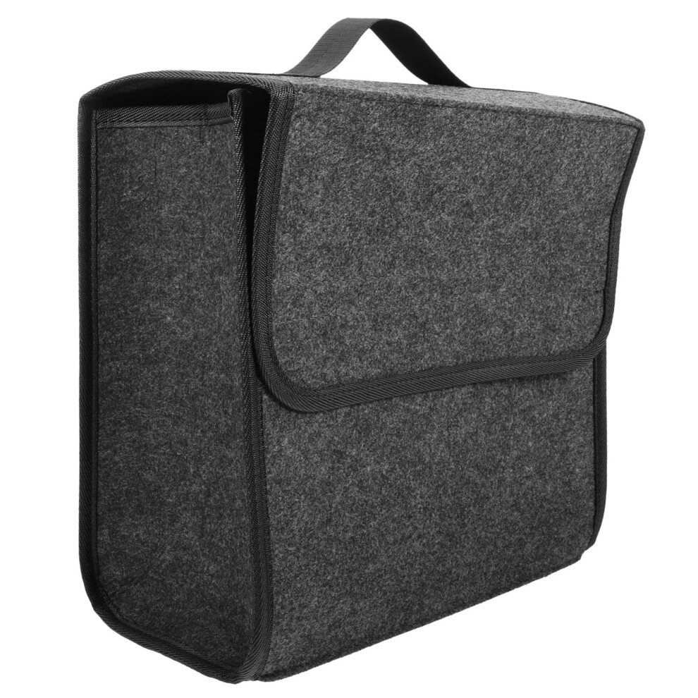 Vehicle Trunk Organizer Bin For Cars And Suvs Portable Auto Storage Space-Saving And Stylish Design 9016109473981