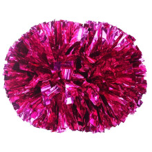 Metallic Cheerleading Pom Poms 2-Piece Set With Handles Large-Hand Cheer Balls For Women And Girls Team Spirit Sports