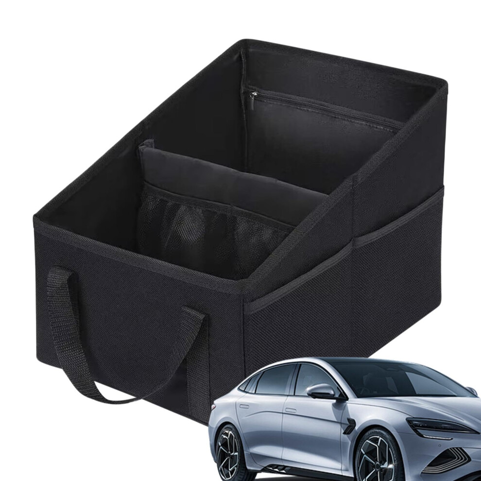 Trunk Organizer Foldable, Large Capacity Trunk Box, Auto Storage Bag For Car Accessories, Documents And Water Bottles 9393856421305