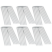 60 Unidades U-Shaped Gardening Nail Fixação Grama Artificial Solo