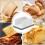 Adjustable Toast Slicer With Crumb Tray, Folding Bread Slicer, Removable Bread Cutting Guide, Compact Width 3