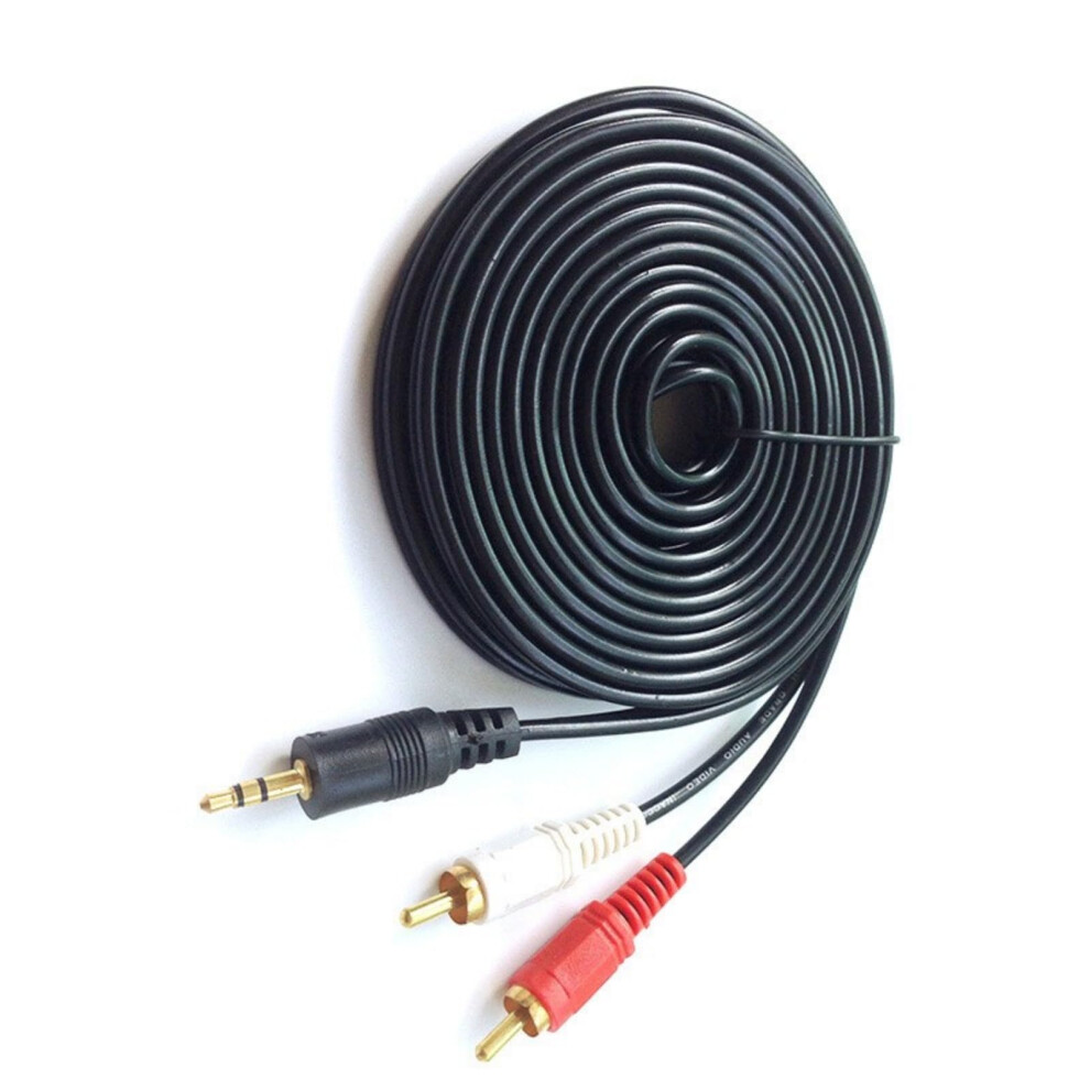3.5Mm To 2Rca Cable 3.5Mm Male To 2Rca Male Stereo Audio Cable Flexible Y Splitter Auxiliary Cable 9084446466478