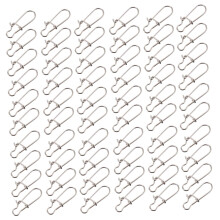 Stainless Steel Pin Connectors For Carp Fishing Spinners, Fishing Snap Clips, Angler Accessories, 100-Piece Set