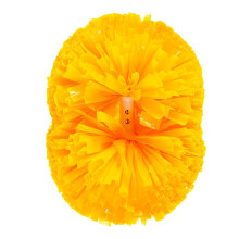 Cheerleading Ball Soft Cheerleader Pompoms Comfortable Cheerleading Poms Yellow Dance Sports Costume Accessory