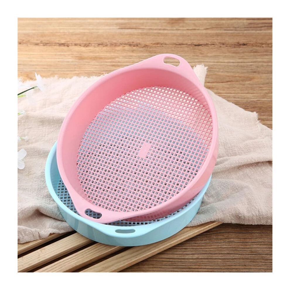 Garden Sieve Soil Mesh Filter Dirt Sifter Tool For Bonsai Gardening Handheld Pink 1-image-OPC-PMBGRNN-NEW