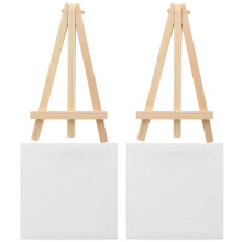 2 Sets Schildersezel Decoratief Mini Olieverfdoek Schildersezels