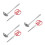 3 Sets Houttang Schep - Houtgreep Voor En 6
