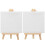 2 Sets Schildersezel Decoratief Mini Olieverfdoek Schildersezels 6