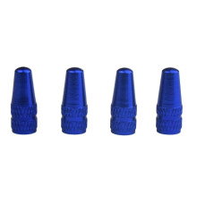 Valve Cap Aluminum Alloy Anodized Tire Valve Cap Blue Multiuse Sturdy Valve Stem Caps Dust Covers Outdoors