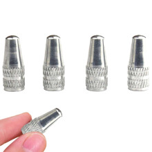 Valve Cap Colorful Tire Valve Stem Caps Anodized French Style For Mountain And Road Bikes Silver