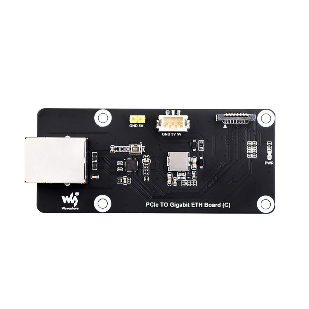 Pcie To Gigabit Eth Board For Raspberry Pi 5 Rj45 With Acrylic Mounting Plate Raspberry Pi Os Compatible Driver Free 9354506348847