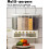 Grain Dispenser Large Capacity 6 Compartments Multifunctional Rice Storage Container Kitchen Countertop Green 2