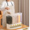 Grain Dispenser Large Capacity 6 Compartments Multifunctional Rice Storage Container Kitchen Countertop Green 3