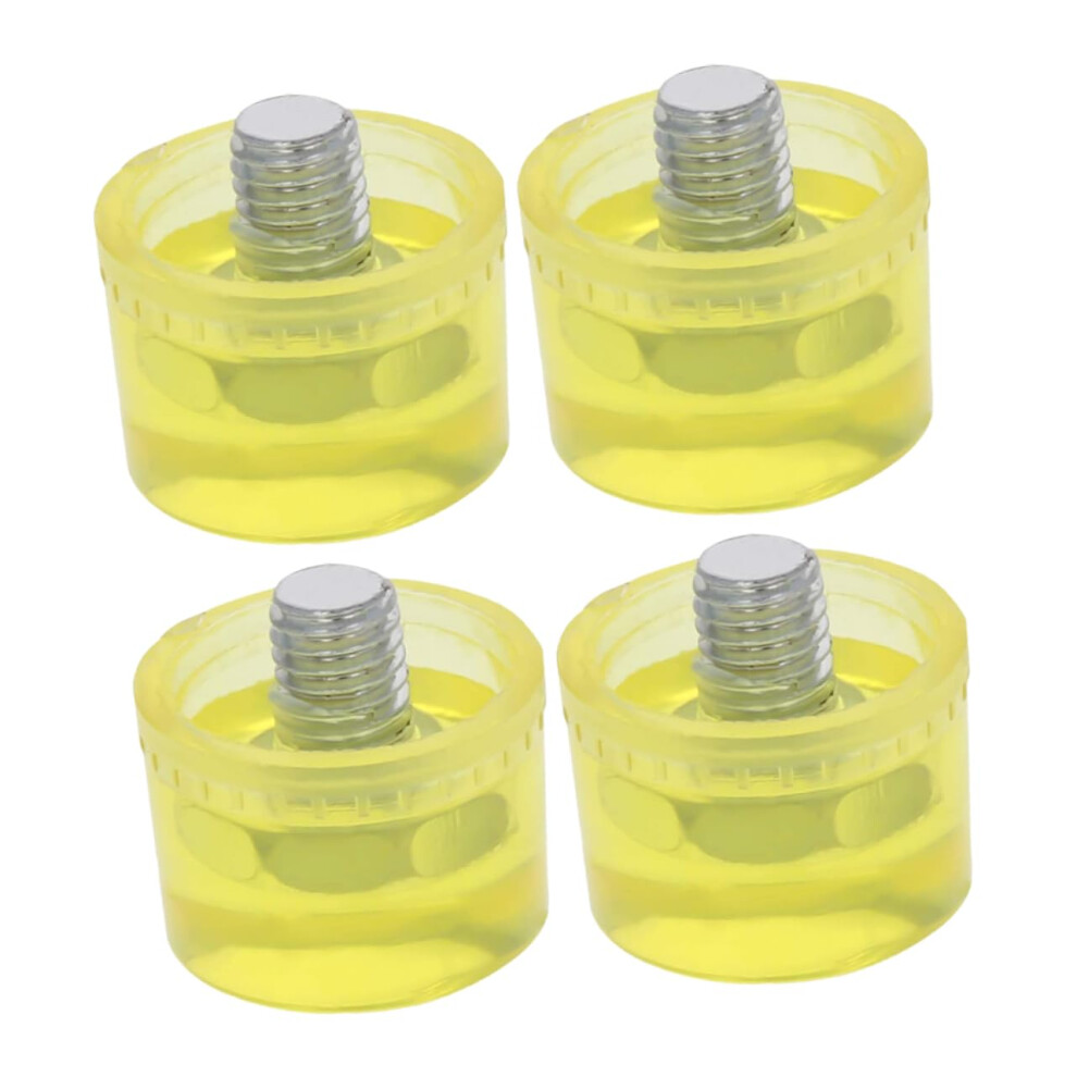 Rubber Mallet Tips 4-Pack Replacement Heads Universal Fit Shock Absorbing For Woodworking Upholstery Camping DIY-image-OPC-PMBGTXK-NEW