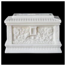 Cremation Urn for Ashes Marble Material With Exquisite Relief Size #2 Stores Human Ashes Interesting Life Keepsake