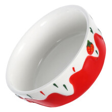 Ceramic Food Bowl For Hamsters Spill-Proof Compatible With Guinea Pigs And Rabbits Small Pet Bowl