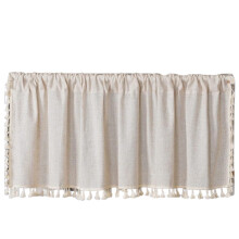Cafégordijn, ondoorzichtig, beige, 1 stuk, 15045cm