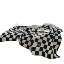 Couverture, jeté de lit, motif à carreaux, couverture confortable pour lit/canapé, 150 x 200 cm