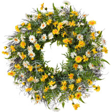 Gänseblümchenkränze, künstliche Blume für Haustür, Fenster, Wand Deko