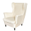 Wingback-tuolin päällinen, 1 kpl, tiikerikuvio, beige 1