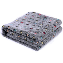 Couverture moelleuse pour chien, marron clair, 76 x 104 cm